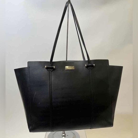 Kate Spade Black Leather Large Arbour Hill Elodie Shopping Tote - Picture 1 of 12